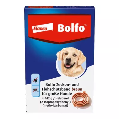 BOLFO Loppebånd brun for store hunder, 1 stk BOLFO Loppebånd brun for store hunder, 1 stk