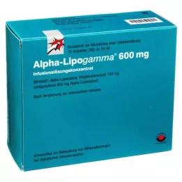 ALPHA-LIPOGAMMA 600 mg konsentrat av infusjonsvæske, oppløsning, 10X24 ml