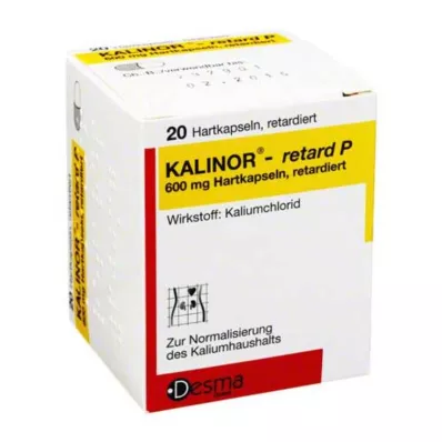 KALINOR retard P 600 mg harde kapsler, 20 stk KALINOR retard P 600 mg harde kapsler, 20 stk