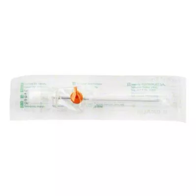 VASOFIX Brun slange 14 G 50 mm oransje, 1 stk