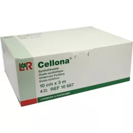 CELLONA Syntetisk bomullsull 10 cmx3 m, 4 stk