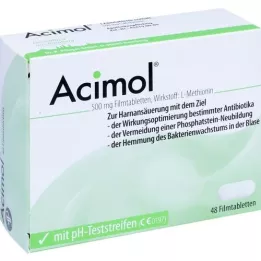 ACIMOL med pH-teststrimler filmdrasjerte tabletter, 48 stk