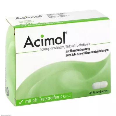 ACIMOL med pH-teststrimler filmdrasjerte tabletter, 48 stk