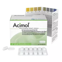 ACIMOL med pH-teststrimler filmdrasjerte tabletter, 96 stk