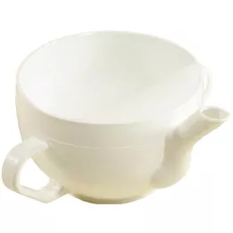 KRANKENTASSE Plast m. 2 håndtak hvit, 1 stk