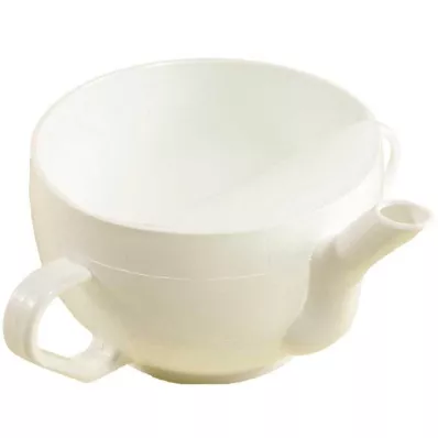 KRANKENTASSE Plast m. 2 håndtak hvit, 1 stk