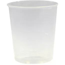 EINNEHMEGLAS Plast 30 ml gjennomsiktig + lokk, 1 stk