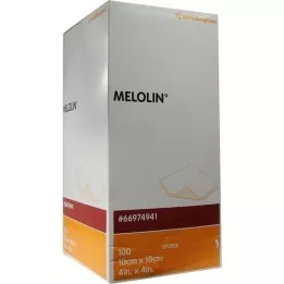 MELOLIN 10x10 cm sårbandasjer sterile, 100 stk