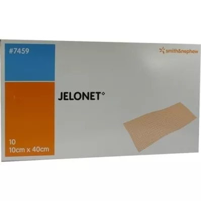 JELONET Parafinbind 10x40 cm sterilt, 10 stk