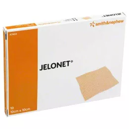 JELONET Parafinbind 10x10 cm sterilt, 10 stk