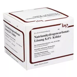 NATRIUMHYDROGENCARBONAT-Oppløsning 8,4 % Köhler, 25X20 ml