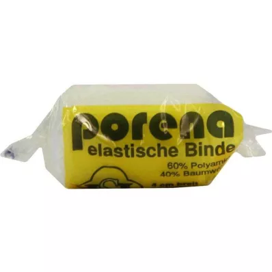 PORENA elastisk gasbind 4 cm hvitt med cello, 1 stk