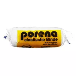 PORENA Elastisk gasbind 8 cm hvitt med cello, 1 stk