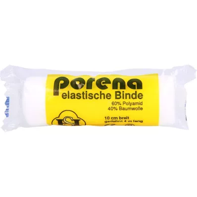 PORENA Elastisk gasbind 10 cm hvitt med cello, 1 stk