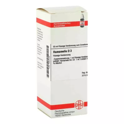 HAMAMELIS D 3 Fortynning, 50 ml HAMAMELIS D 3 Fortynning, 50 ml