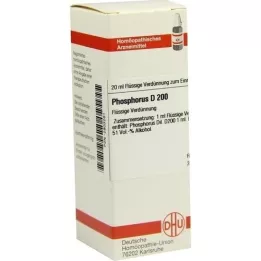 PHOSPHORUS D 200-fortynning, 20 ml