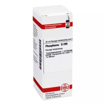 PHOSPHORUS D 200-fortynning, 20 ml