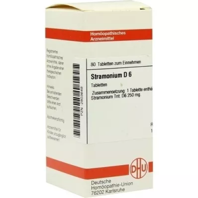 STRAMONIUM D 6 tabletter, 80 stk