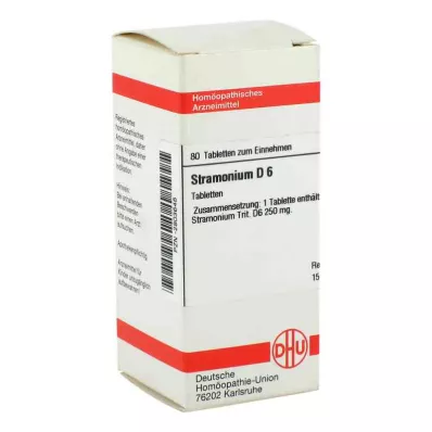 STRAMONIUM D 6 tabletter, 80 stk STRAMONIUM D 6 tabletter, 80 stk