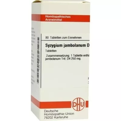 SYZYGIUM JAMBOLANUM D 4 tabletter, 80 stk