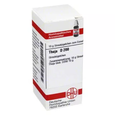 THUJA D 200 globuler, 10 g THUJA D 200 globuler, 10 g
