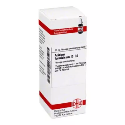 ACIDUM FORMICICUM D 30 Fortynning, 20 ml ACIDUM FORMICICUM D 30 Fortynning, 20 ml