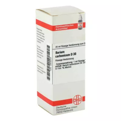 BARIUM CARBONICUM D 30 Fortynning, 20 ml BARIUM CARBONICUM D 30 Fortynning, 20 ml