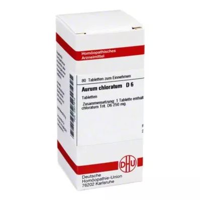 AURUM CHLORATUM D 6 tabletter, 80 stk