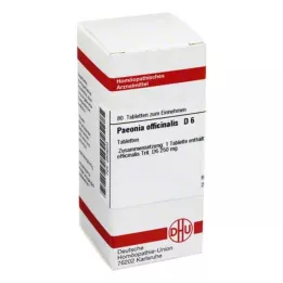 PAEONIA OFFICINALIS D 6 tabletter, 80 stk
