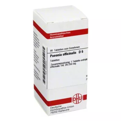 PAEONIA OFFICINALIS D 6 tabletter, 80 stk