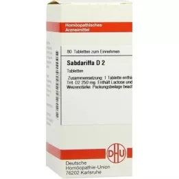 SABDARIFFA D 2 tabletter, 80 stk