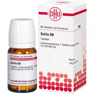 SCILLA D 6 tabletter, 80 stk