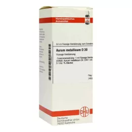 AURUM METALLICUM D 30 Fortynning, 50 ml