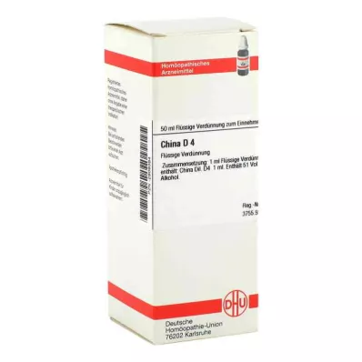 CHINA D 4 fortynning, 50 ml CHINA D 4 fortynning, 50 ml