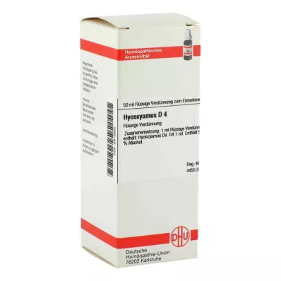 HYOSCYAMUS D 4 fortynning, 50 ml