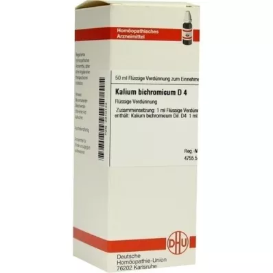KALIUM BICHROMICUM D 4 fortynning, 50 ml