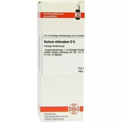 KALIUM CHLORATUM D 6 Fortynning, 50 ml