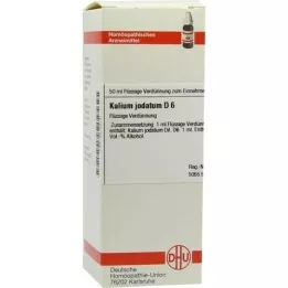 KALIUM JODATUM D 6 Fortynning, 50 ml