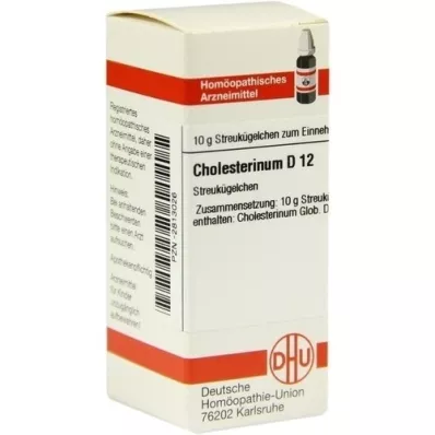 CHOLESTERINUM D 12 globuler, 10 g