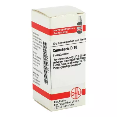 CINNABARIS D 10 kuler, 10 g CINNABARIS D 10 kuler, 10 g