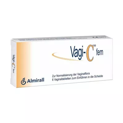 VAGI C Fem vaginaltabletter, 6 stk VAGI C Fem vaginaltabletter, 6 stk