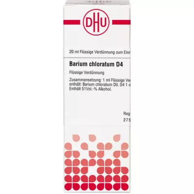 BARIUM CHLORATUM D 4 fortynning, 20 ml