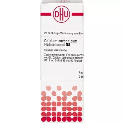 CALCIUM CARBONICUM Hahnemanni D 8 Fortynning, 20 ml