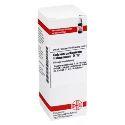CALCIUM CARBONICUM Hahnemanni D 12 Fortynning, 20 ml CALCIUM CARBONICUM Hahnemanni D 12 Fortynning, 20 ml