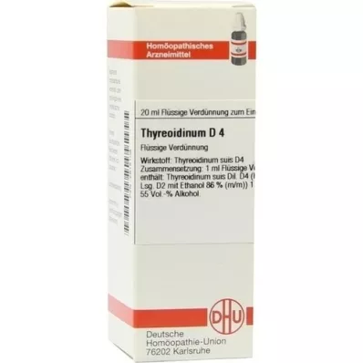 THYREOIDINUM D 4 fortynning, 20 ml