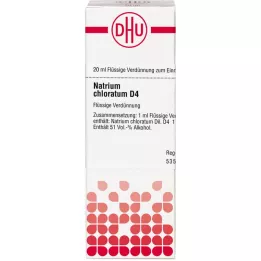 NATRIUM CHLORATUM D 4 fortynning, 20 ml