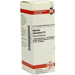 NATRIUM CHLORATUM D 6 Fortynning, 20 ml