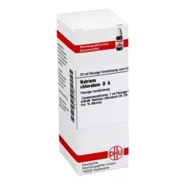 NATRIUM CHLORATUM D 6 Fortynning, 20 ml