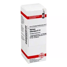 NATRIUM CHLORATUM D 12 Fortynning, 20 ml
