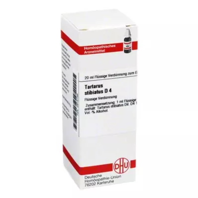 TARTARUS STIBIATUS D 4 fortynning, 20 ml